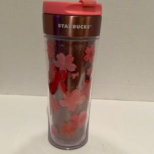 2011 Starbucks Stainless Steel/Acrylic Travel Mug 16 oz